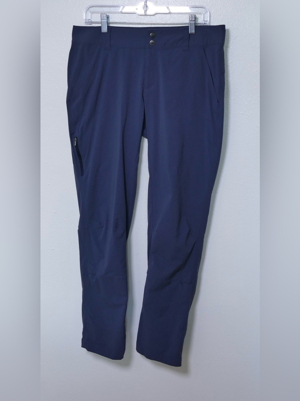 Columbia Omni-Shield Women’s Hiking Pants Size 12 Blue Adjustable Hem